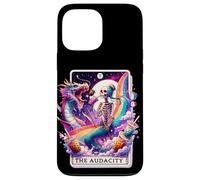 The Audacity Tarot Mermaid Squelette Chignon désordonné Arc-en-Ciel Coque pour iPhone 13 Pro Max