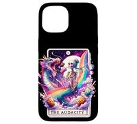 The Audacity Tarot Mermaid Squelette Chignon désordonné Arc-en-Ciel Coque pour iPhone 15