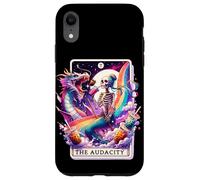 The Audacity Tarot Mermaid Squelette Chignon désordonné Arc-en-Ciel Coque pour iPhone XR
