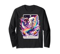 The Audacity Tarot Mermaid Squelette Chignon désordonné Arc-en-Ciel Manche Longue