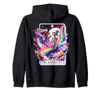 The Audacity Tarot Mermaid Squelette Chignon désordonné Arc-en-Ciel Sweat à Capuche
