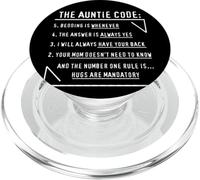 The Auntie Code Cadeau de Noël de Niece Neveu à Tante PopSockets PopGrip pour MagSafe