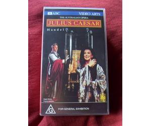 THE AUSTRALIAN OPERA. JULIUS CAESAR. HANDEL. 1994 2x VHS VIDEO SET