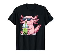 Thé aux Bulles Mignon Axolotl Boba Lover Kawaii Graphique drôle T-Shirt