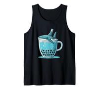 Thé aux Bulles Motif Baleine Requin drôle océan Débardeur