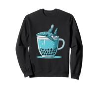 Thé aux Bulles Motif Baleine Requin drôle océan Sweatshirt