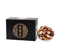 Thé aux Cinq Trésors au Ginseng, thé aux Cinq Trésors, thé santé aux Cinq Trésors Polygonatum Wolfberry séché, Jujube, Mûre, Maca, Combinaison de Tisanes, 120 G/4,2 Oz