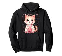 Thé aux Perles pour Chat - pour Filles et Femmes - Kawaii Neko Lover Sweat à Capuche