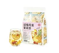 Thé aux prunes, ananas et jasmin - Fruit triple saveur, paquet triangulaire de 8 (104 g), boisson chaude et froide(3pcs)