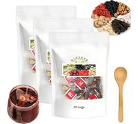 Thé aux Six Trésors du Ginseng Formule Rénale, Thé aux Six Trésors du Ginseng et du Goji pour Hommes et Femmes (3 Boxes)