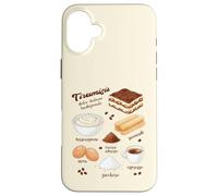 Thé avec Recette de Tiramisu Dolce Italiano Espresso Coffee Tradition Coque pour iPhone 16 Plus