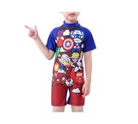 (The Avengers,6-8 Years)3-11 Years Kids Superman Swimwear One-piece Swimsuit Bathing Suit