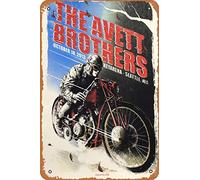 The Avett Brothers - Poster 2013 Seattle, WA, Key Arena rétro en métal vintage 30,5 x 20,3 cm Décoration murale