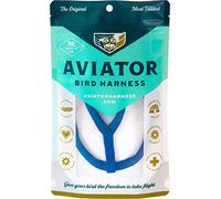 The Aviator Harnais et Laisse pour Oiseau Bleu Taille S
