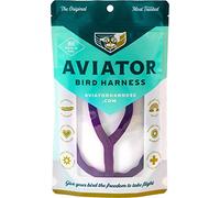 The Aviator Harnais et Laisse pour Oiseau Violet Taille L