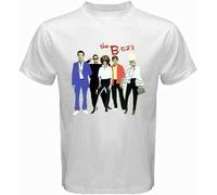 The B-52'S Rock Band Tour Logo Unisex T-Shirt Printed Tee Graphic Top Men White Shirt L