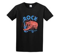 The B-52S Rock Lobsteruk Wave Punk Unisex 100% Cotton Short-Sleeve T-Shirts Black XL