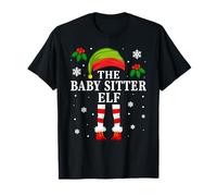 The Baby Sitter Elf Christmas Matching T-Shirt