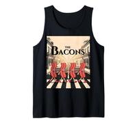 The Bacons Funny Bacon Parody Breakfast Humour Cartoon Tee Débardeur