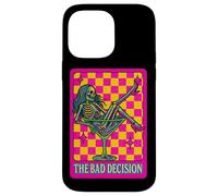 The Bad Decision Squelette rétro à Carreaux Coque pour iPhone 14 Pro Max