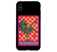 The Bad Decision Squelette rétro à Carreaux Coque pour iPhone XS Max