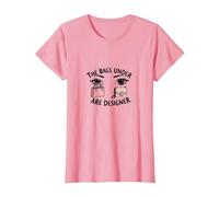 The Bags Under are ER Fashionista Eye Humour T-Shirt, Femme, Rose, XXL