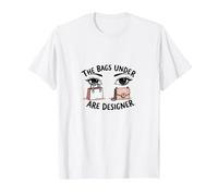 The Bags Under are ER Fashionista Eye Humour T-Shirt, Homme, Blanc, XL