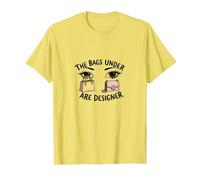 The Bags Under are ER Fashionista Eye Humour T-Shirt, Homme, Citron, S