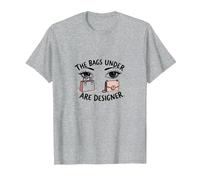 The Bags Under are ER Fashionista Eye Humour T-Shirt, Homme, Gris Chiné, 3XL