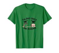 The Bags Under are ER Fashionista Eye Humour T-Shirt, Homme, Vert Kelly, L