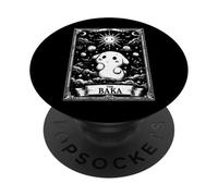 The Baka Carte de Tarot drôle Anime Mème Lune sorcière PopSockets PopGrip Adhésif