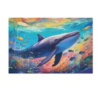 The Baleine Puzzle EnfFourmis 1000pcs, Puzzles en Bois- Kit Bricolage Relax Jeux pour Adolescents Et Adultes Cadeaux （75×50cm）