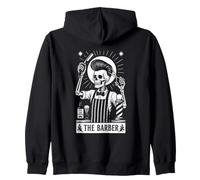 The Barber Hair Stylist Carte de Tarot Squelette Sweat à Capuche
