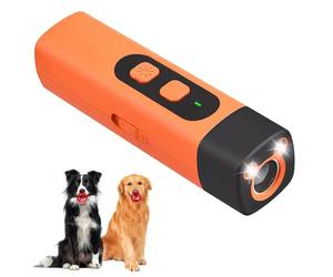The Bark Shield Pro Appareil anti-aboiement à ultrasons pour chiens 2 en 1 avec écran HD et lampe de poche LED pour chiens de petite, moyenne et grande taille pour améliorer les mauvais comportements