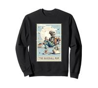 The Baseball Mom Squelette Cadeau Cheer Spooky Season Halloween Sweatshirt