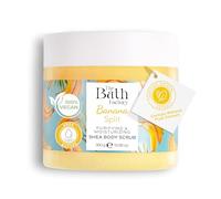 The Bath Factory Gommage Corps Exfoliant au Karité 300 g - Body Scrub Hydratant - Exfoliant Corps Naturel - Gommage Peau Morte pour Peau Douce - Plusieurs Parfums (Banana Split)
