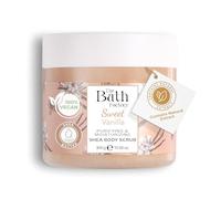 The Bath Factory Gommage Corps Exfoliant au Karité 300 g - Body Scrub Hydratant - Exfoliant Corps Naturel - Gommage Peau Morte pour Peau Douce - Plusieurs Parfums (Sweet Vanilla)