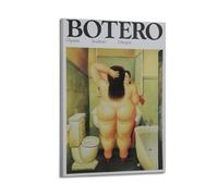 The Bath Fernando Botero Poster d'œuvres d'art sur toile à suspendre Idée de décoration d'intérieur 50 x 75 cm