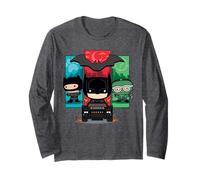 The Batman Catwoman Riddler Panels Chibi Manche Longue