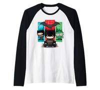 The Batman Catwoman Riddler Panels Chibi Manche Raglan