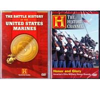 The Battle History Of The United Stated Marines , Honor and Glory - America's Elite Military Honor Guards : The History Channel Marine 2 Pack Collection
