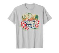 The Beach Boys Rock Band Tropical by Rock Off T-Shirt, Homme, Argent, S