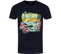 The Beach Boys T-Shirt Surfin In The USA Tropical Homme Bleu - Taille M Bleu G