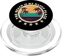 The Beach Is My Happy Place Croisière Vacances d'été en famille PopSockets PopGrip pour MagSafe