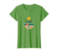 The Beach is My Happy Place - Vacances d'été ensoleillées T-Shirt, Femme, Herbe, M