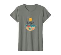 The Beach is My Happy Place - Vacances d'été ensoleillées T-Shirt, Femme, Vert Kaki chiné, S