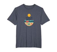The Beach is My Happy Place - Vacances d'été ensoleillées T-Shirt, Homme Grandes Tailles, Bleu Chiné, 4X Tall