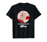 The Beach is My Office Déclaration d'été Amusante pour Surfeur T-Shirt