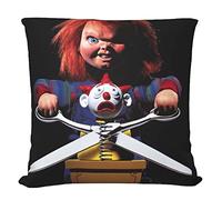 The Beach Stop Housse de coussin Chucky avec citation effrayante - Décoration d'intérieur unique - 45 x 45 cm - Poupée Chucky