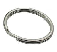 The Bead Shop 50 Anneaux Brisés en Acier Inoxydable 16 mm - Anneaux Doubles Ronds pour Création de Bijoux et Projets DIY